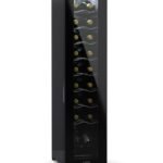 Klarstein Cave a Vin Caves à Vin de Conservation de 50L Porte en Verre Cave a Vins à Zone Unique Bar Int/Ext Frigo Vin Armoire a Vin Cave a Vin de Vieillissement Cave à Vin 18 Bouteilles Noir