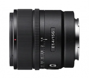 E Objectif G grand angle à grande ouverture F1.4 G APS-C de 15 mm  Modèle : SEL15F14G – Image 5