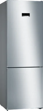 Série 4 Réfrigérateur combiné pose-libre 203 x 70 cm Couleur inox, Total No Frost KGN49XLEA