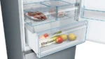 Série 4 Réfrigérateur combiné pose-libre 203 x 70 cm Couleur inox, Total No Frost KGN49XLEA – Image 5