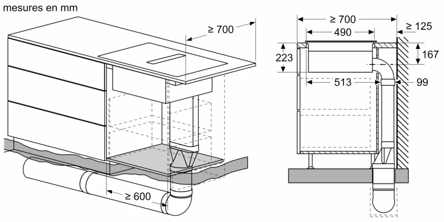 Table induction aspirante 80 cm sans cadre PVQ811H26E – Image 9
