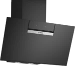 Hotte murale 80 cm Noir avec finition en verre, Noir DWK87FN60