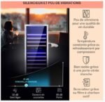 Klarstein Cave a Vin Encastrable, Caves à Vin de Conservation de 306L, Porte en Verre, Cave a Vins à Double Zone, Bar Int/Ext, Frigo Vin Bizone, Cave a Vin de Vieillissement, Cave à Vin 116 Bouteilles – Image 5