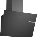 Hotte murale 60 cm Noir avec finition en verre, Noir DWK65DK60
