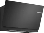 Hotte inclinée 80 cm Noir avec finition en verre, Noir DWJ81AN60