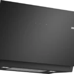 Hotte inclinée 80 cm Noir avec finition en verre, Noir DWJ81AN60