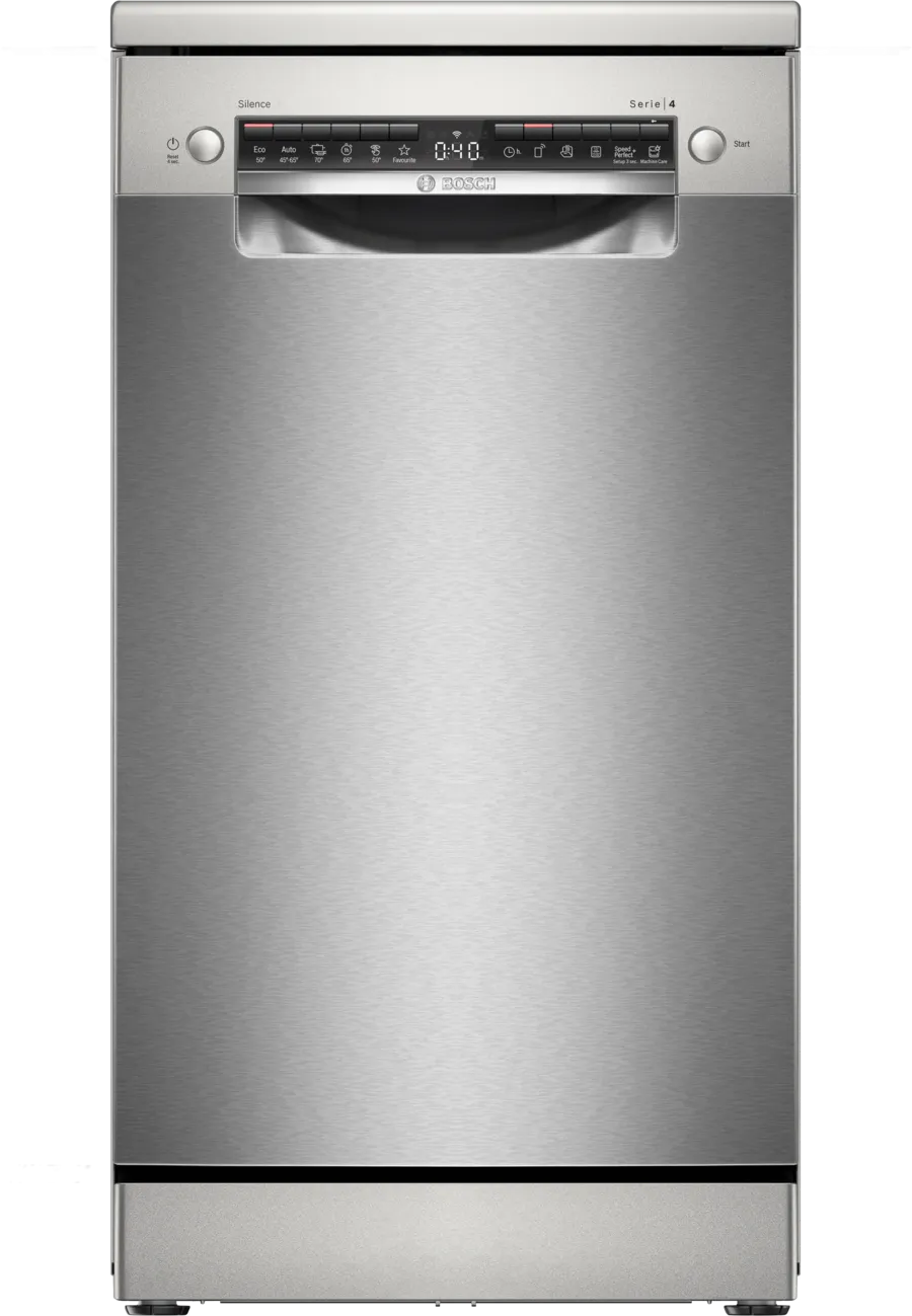 22456980_SPS4EMI61E_STP_def.webp BOSCH-Série 4 Lave-vaisselle pose-libre 45 cm Acier brossé anti-traces – Image 1