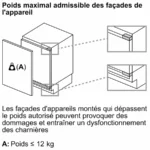 Série 4 Réfrigérateur intégrable avec compartiment congélation 82 x 59.8 cm charnières pantographes – Image 10