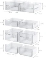 Série 4 Réfrigérateur multi-portes congélateur en bas 183 x 90.5 cm Acier brossé anti-traces, Total No Frost KFN96VPEA – Image 14