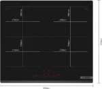 Table à induction 60 cm sans cadre PXY63KHC1E – Image 7