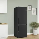 Série 4 Réfrigérateur combiné pose-libre 186 x 60 cm Acier brossé noir anti-traces, Total No Frost KGN36VXCT