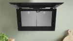Hotte inclinée 80 cm Noir avec finition en verre, Noir DWJ81AN60 – Image 10