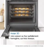 Four encastrable avec fonction vapeur 60 x 60 cm Noir HQA534BB3 – Image 3