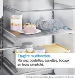 Série 6 Réfrigérateur multi-portes congélateur en bas 183 x 90.5 cm Acier brossé anti-traces, Total No Frost KFD96APEA – Image 17