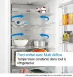 Série 4 Réfrigérateur multi-portes congélateur en bas 183 x 90.5 cm Acier brossé noir anti-traces, Total No Frost – Image 19