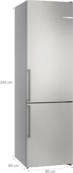 Série 6 Réfrigérateur combiné pose-libre 203 x 60 cm Acier brossé anti-traces, Total No Frost KGN39AIAU – Image 23
