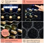 Klarstein Cave a Vin sur Pieds, Caves à Vin de 50L avec une Porte en Verre, Cave a Vins à Zone Unique, Bar Intérieur/Extérieur, Frigo vin, Cave a Vin de Vieillissement, Petite Cave à Vin 18 Bouteilles – Image 6