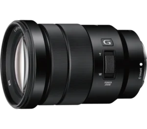 Objectif E PZ 18–105 mm F4 G OSS APS-C Standard Power Zoom G avec SteadyShot optique  Modèle : SELP18105G