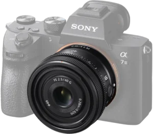 Objectif FE 40 mm F2,5 G Standard Prime G plein format  Modèle : SEL40F25G – Image 6