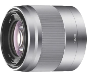 Objectif principal standard E 50 mm F1.8 OSS APS-C avec SteadyShot optique  Modèle : SEL50F18