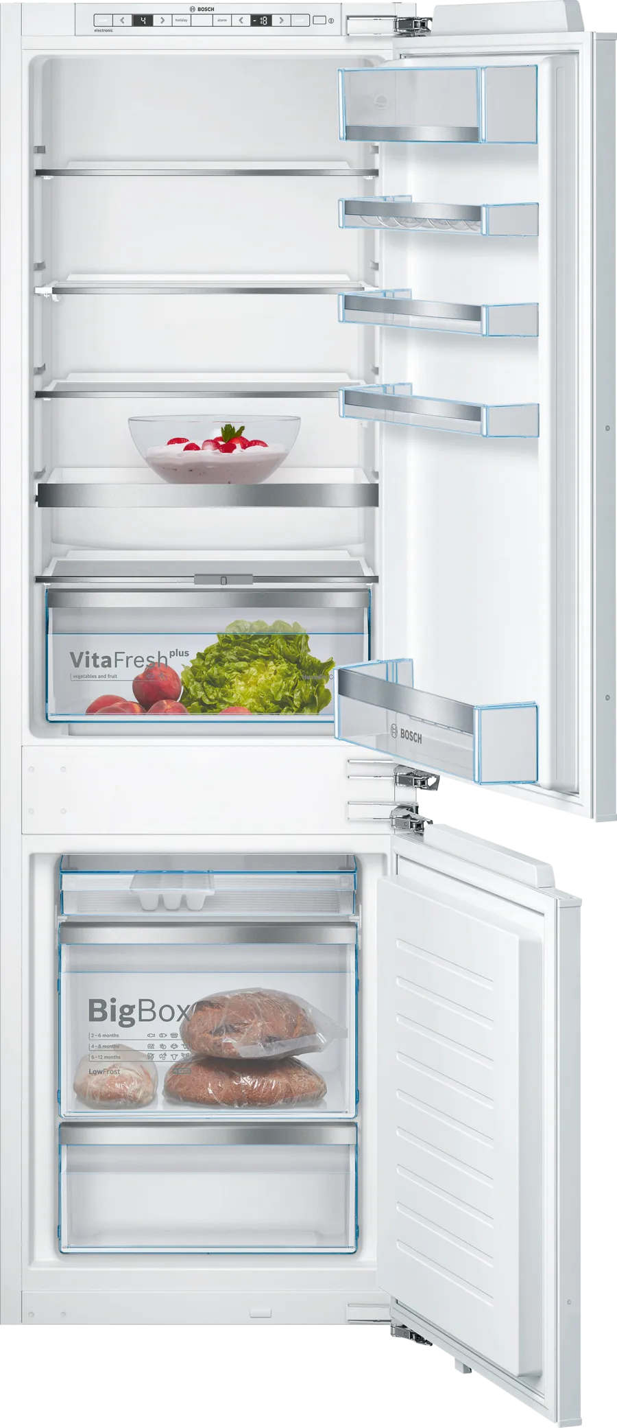 MCSA02004619_H2998_KIS86AF20R_1400246_cmyk_def-2.webp Série 6 Réfrigérateur combiné intégrable 177.2 x 55.8 cm charnières pantographes – Image 1