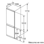 Série 6 Réfrigérateur combiné intégrable 177.2 x 55.8 cm charnières pantographes – Image 13