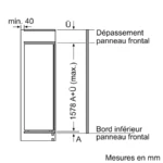 Série 6 Réfrigérateur intégrable avec compartiment congélation 157.8 x 55.8 cm charnières pantographes – Image 15