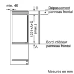 Série 2 Réfrigérateur intégrable 122.1 x 54.1 cm Charnières à glissières – Image 12