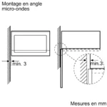 Micro-ondes intégrable 60 x 38 cm Inox BEL524MS0 – Image 6