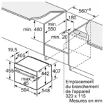 Four encastrable compact avec fonction micro-ondes 60 x 45 cm Noir CMG7241B1 – Image 17