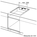 Table à induction 60 cm sans cadre PVQ611BB6E – Image 8