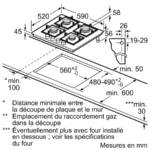 Table gaz 60 cm Verre trempé, Noir PPP6A6I40 – Image 7
