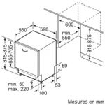 Série 6 Lave-vaisselle tout intégrable 60 cm Porte à glissières SMH6ECX12E – Image 17