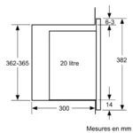Micro-ondes intégrable 60 x 38 cm Inox BEL524MS0 – Image 10