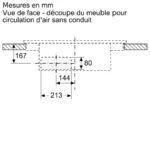 Table induction aspirante 60 cm sans cadre PVS611B16E – Image 20