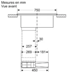 Table induction aspirante 80 cm sans cadre PVQ811H26E – Image 25