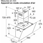 Hotte décorative murale inclinée							BOSCH				DWK65DK60 – Image 4