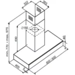 Hotte décorative murale							DE DIETRICH				DHB4674X – Image 3
