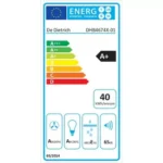 Hotte décorative murale							DE DIETRICH				DHB4674X – Image 2