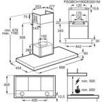 Hotte décorative murale							ELECTROLUX				LFT769X Breeze H2H – Image 4