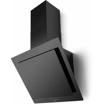 R-21528.webp Hotte décorative murale inclinée NOVY Vision Full Black 75cm verre noir – Image 1