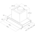 Hotte encastrable 							ELICA				BOXIN LX/IX/A/90 – Image 3