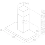 Hotte décorative murale							ELICA				LOL BL/A/60 – Image 6