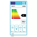 Hotte encastrable 							NOVY				CRYSTAL 26082  90cm Verre Noir – Image 3