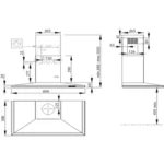 Hotte décorative murale							ROBLIN				LOTUS/2 900 INOX SANS MOTEUR – Image 4