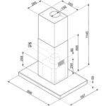 Hotte décorative îlot							ELICA				JUNO URBAN ZINC/F/50 – Image 4