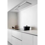 Hotte encastrable 							NOVY				CRYSTAL 26080  90cm Verre Blanc – Image 2