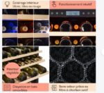 Klarstein Cave a Vin Encastrable, Caves à Vin de 433L avec une Porte en Verre, Cave a Vins à Zone Unique, Bar Intérieur/Extérieur, Frigo Vin, Cave a Vin de Vieillissement, Cave à Vin 165 Bouteilles – Image 4